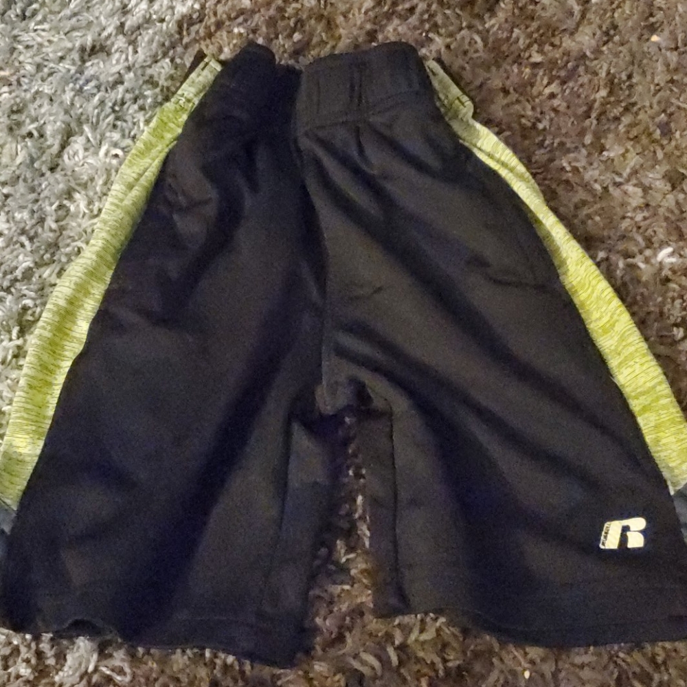 Black mesh shorts